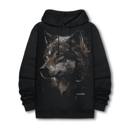 GREY WOLF PAINTING