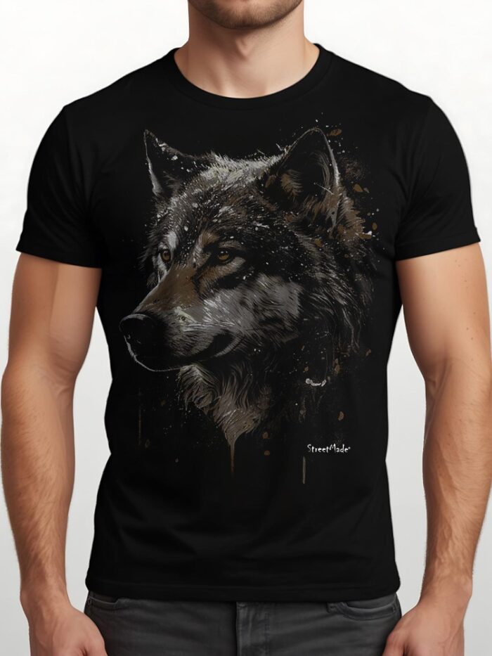 GREY WOLF PAINTING - Image 1